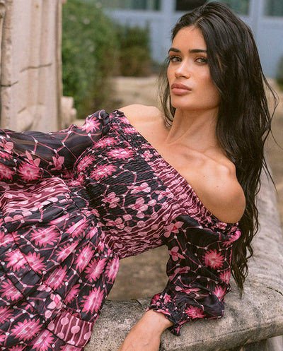 Vestido Dalia rosa Piti Cuiti