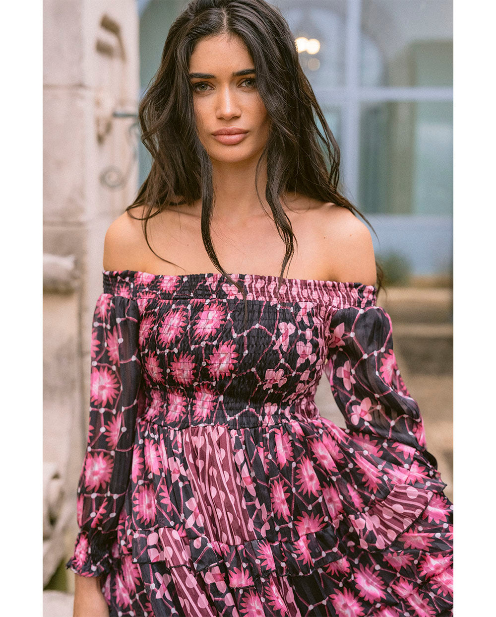 Vestido Dalia rosa Piti Cuiti