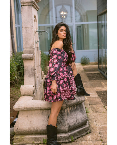 Vestido Dalia rosa Piti Cuiti