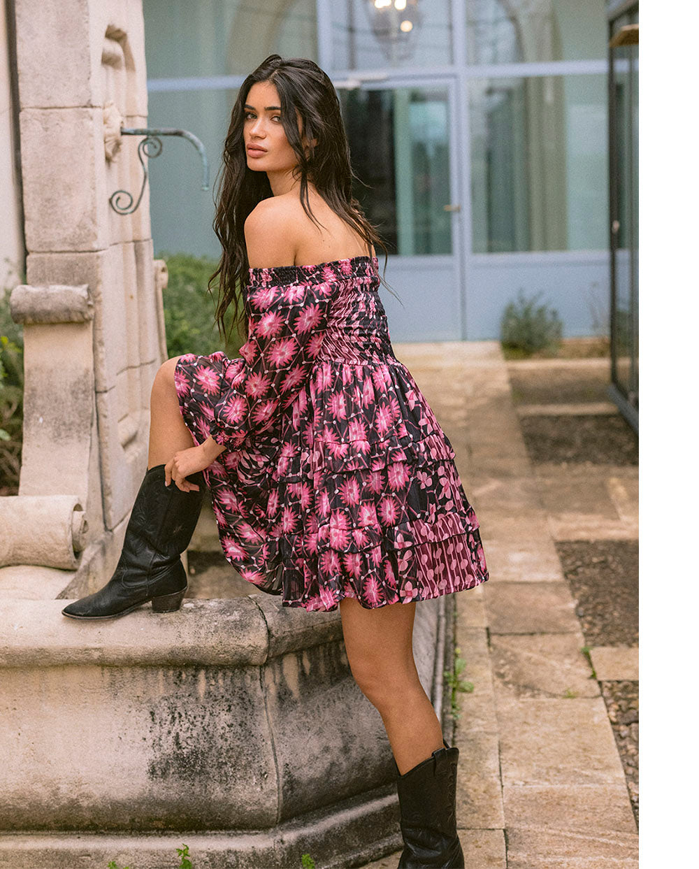 Vestido Dalia rosa Piti Cuiti