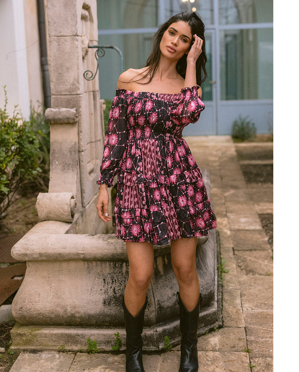 Vestido Dalia rosa Piti Cuiti