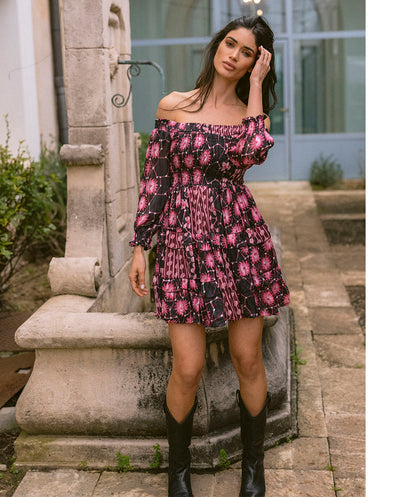 Vestido Dalia rosa Piti Cuiti
