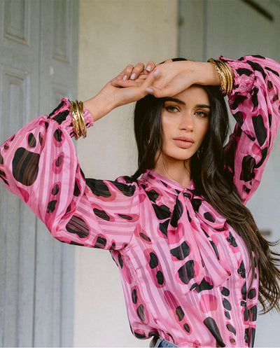 Blusa lazo Lili pink Piti Cuiti