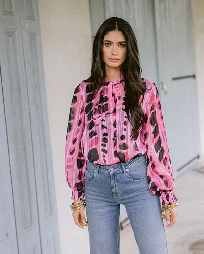 Blusa lazo Lili pink Piti Cuiti