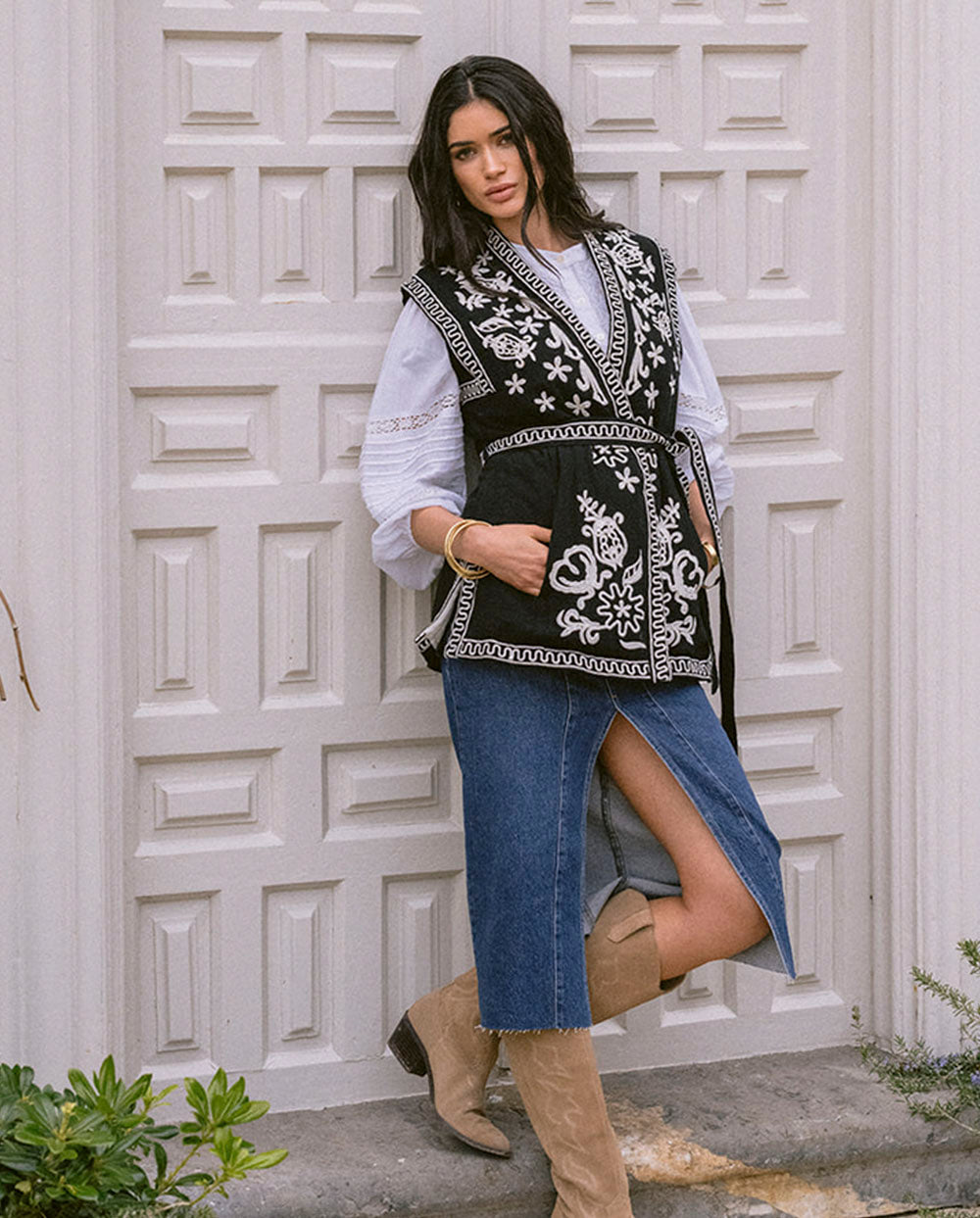 Chaleco Velvet Verona Black&White Piti Cuiti