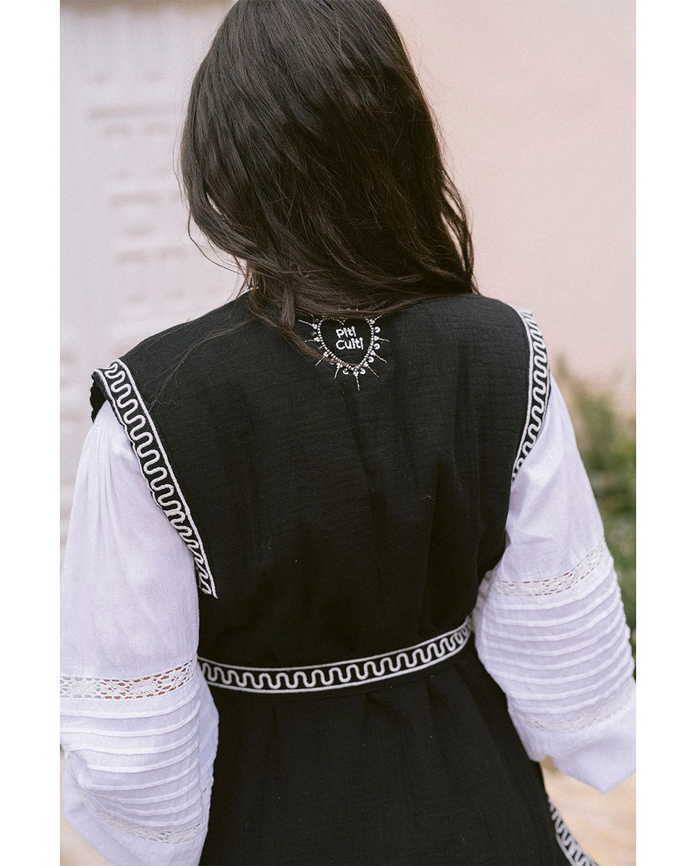Chaleco Velvet Verona Black&White Piti Cuiti