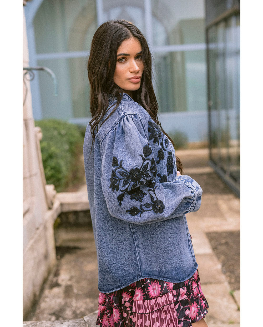 Sobre camisa Floral cosmos Piti Cuiti