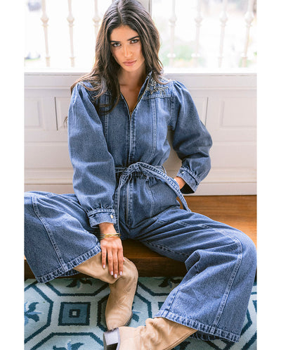 Mono denim Floral cosmos Piti Cuiti