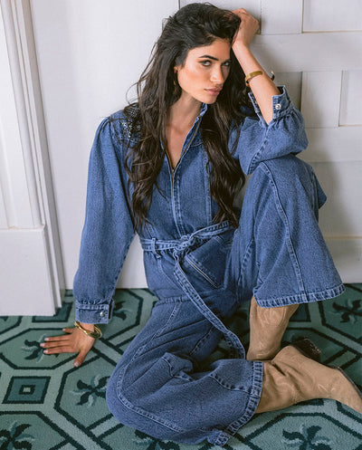 Mono denim Floral cosmos Piti Cuiti