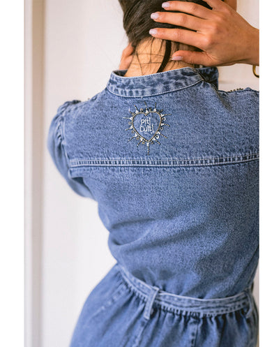 Mono denim Floral cosmos Piti Cuiti