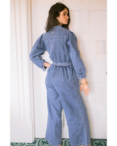 Mono denim Floral cosmos Piti Cuiti