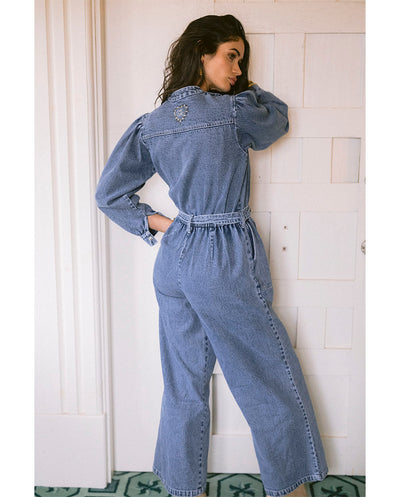 Mono denim Floral cosmos Piti Cuiti