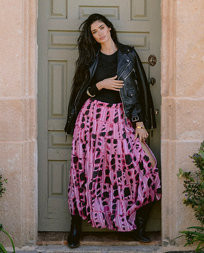 Falda larga Lili Pink Piti Cuiti