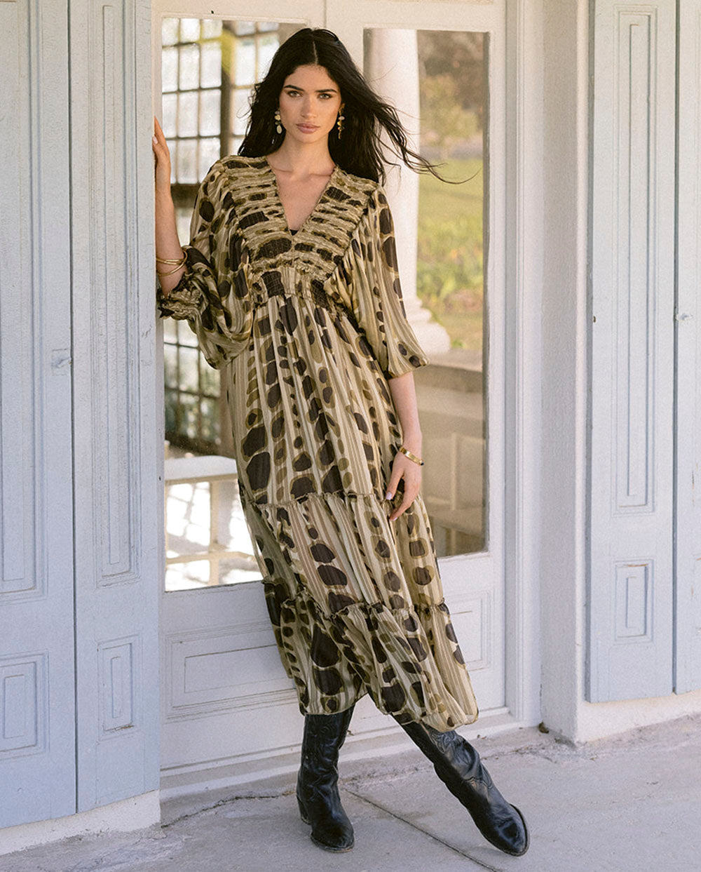 Vestido largo Lili Green Piti Cuiti
