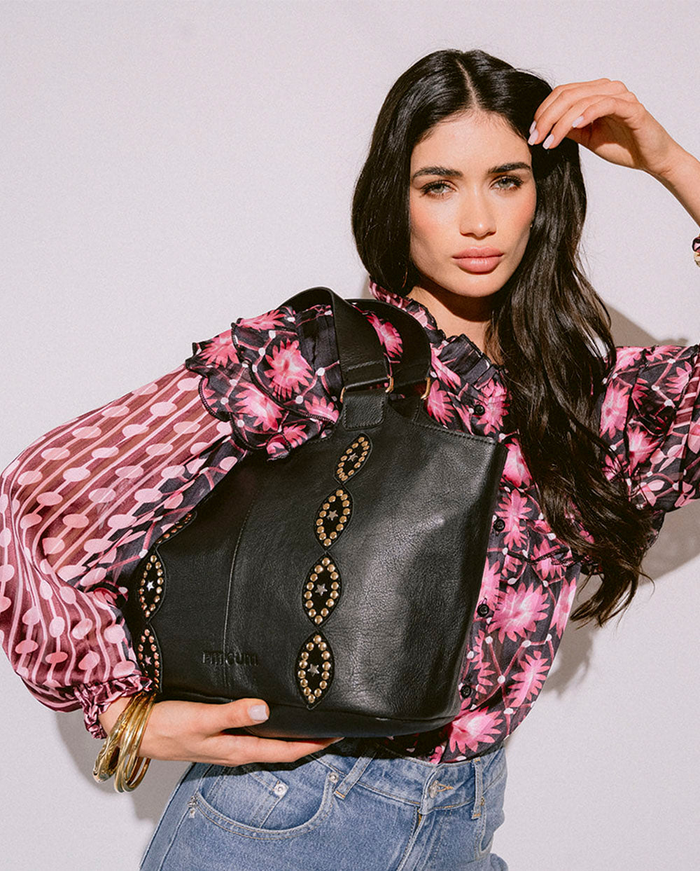 Bolso Shopper Western negro Piti Cuiti