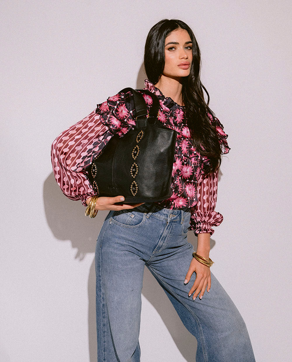 Bolso Shopper Western negro Piti Cuiti