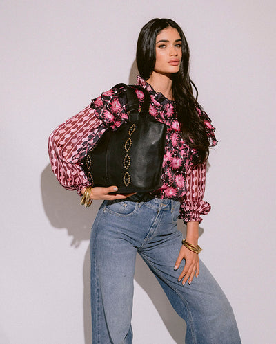 Bolso Shopper Western negro Piti Cuiti