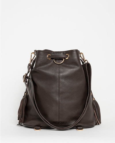 Bolso Saco Karoo Cebra Marrón Piti Cuiti