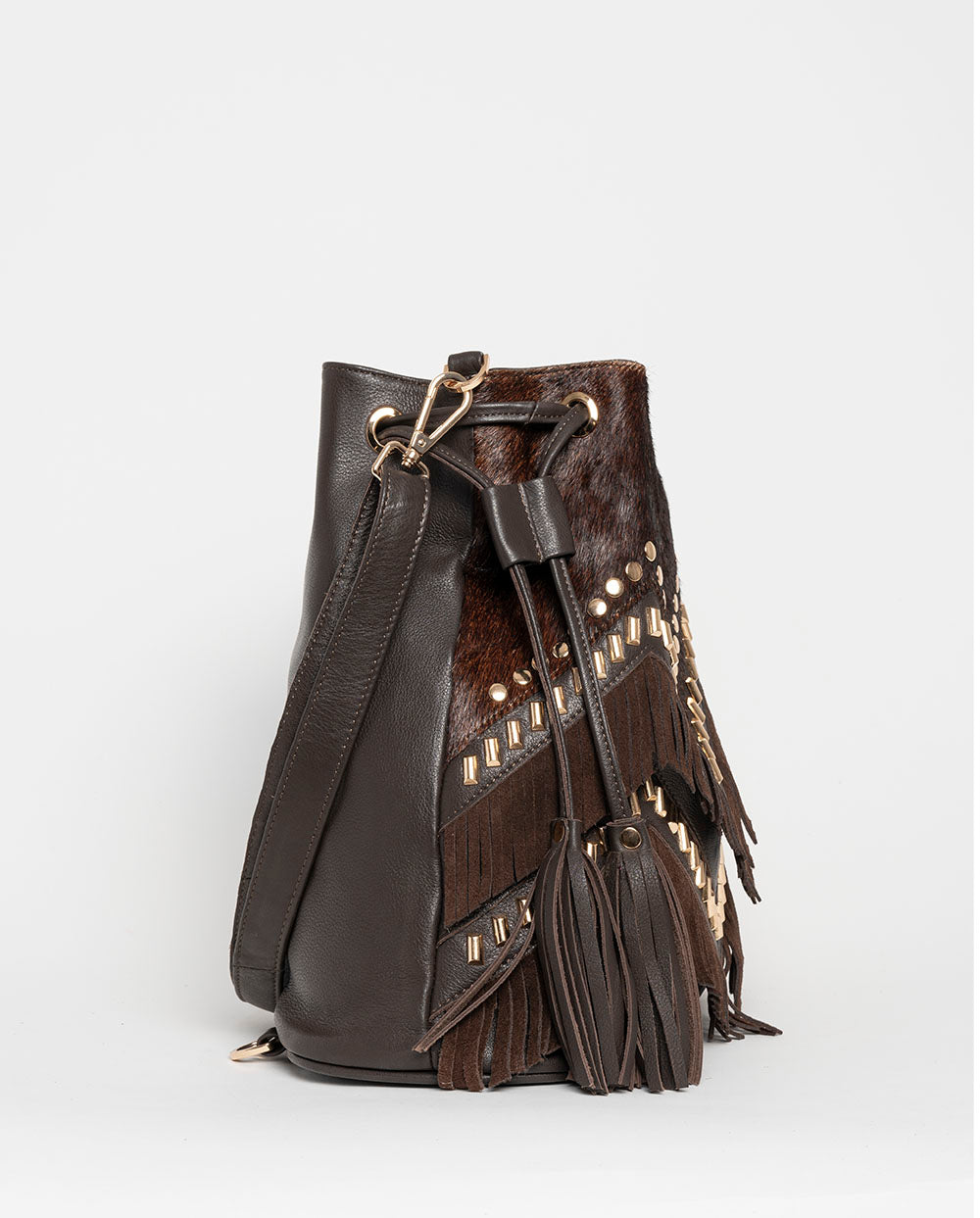 Bolso Saco Karoo Cebra Marrón Piti Cuiti