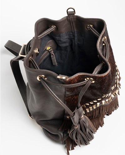 Bolso Saco Karoo Cebra Marrón Piti Cuiti