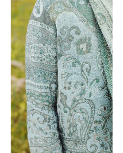 Chaqueta lana reversible verde Poc a Poc