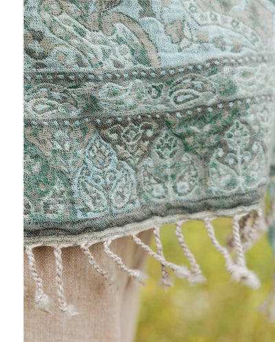 Chaqueta lana reversible verde Poc a Poc