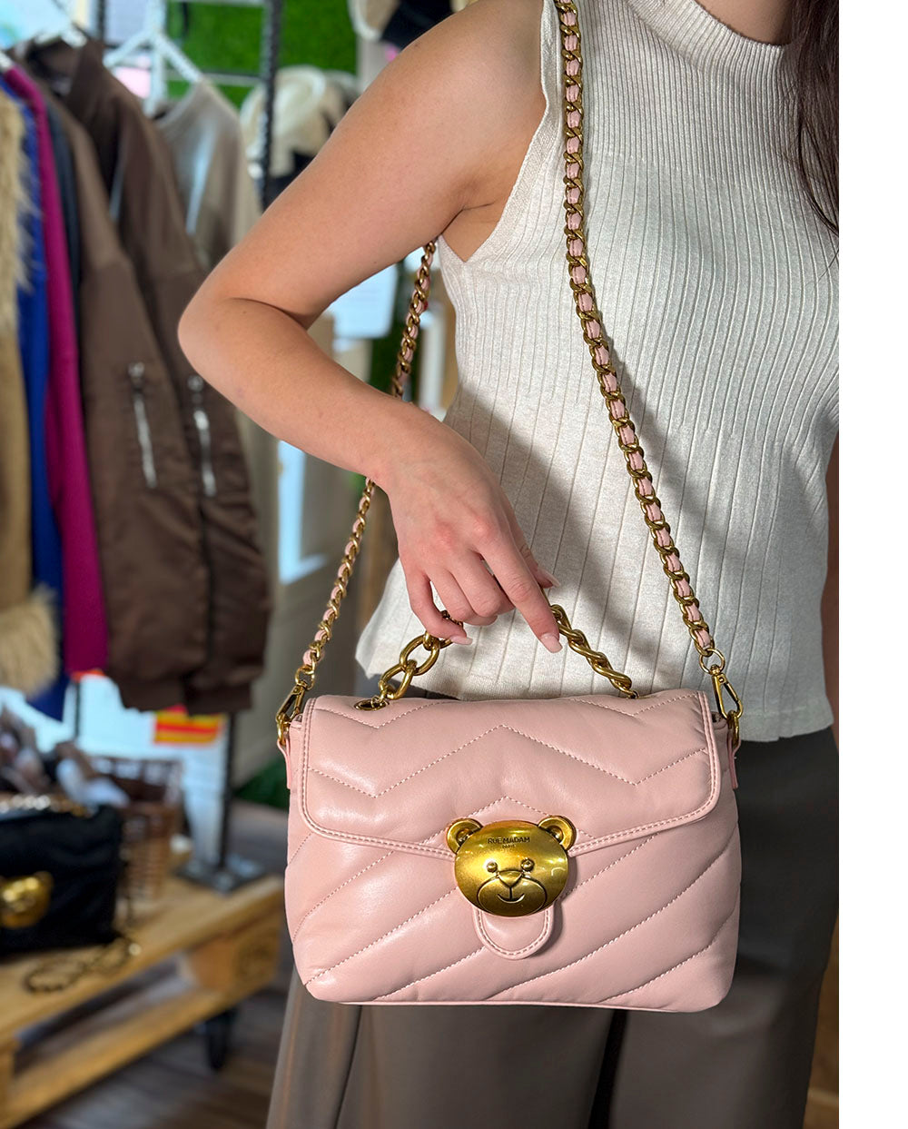 Saco de compras revermont Vermont conhaque Rue Madam Paris
