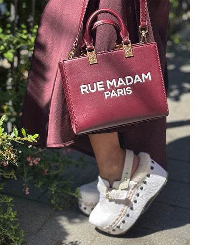 Bolso Mini Tote Iconique vino Rue Madam Paris