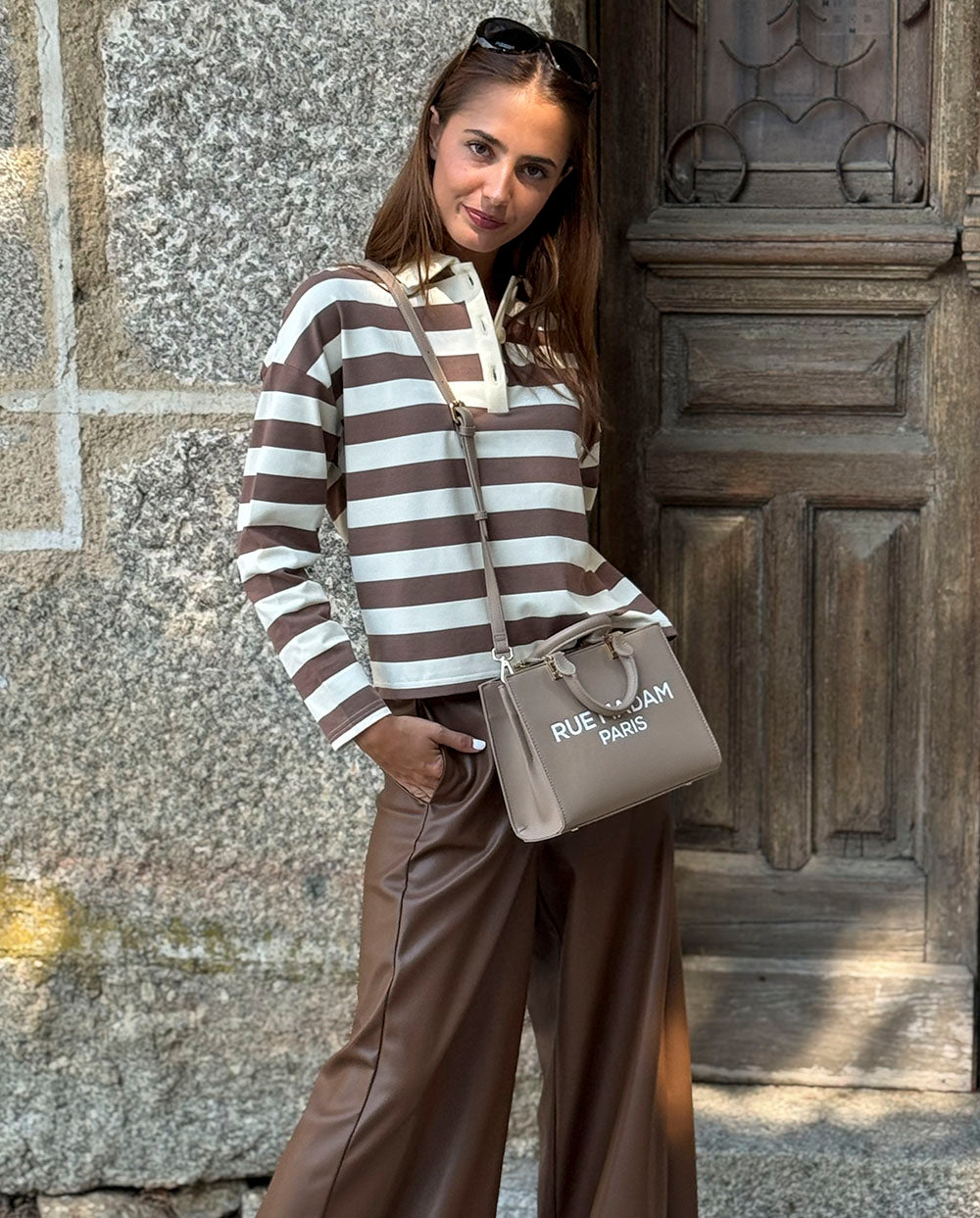 Saco de compras revermont Vermont conhaque Rue Madam Paris