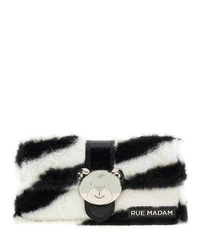 Bolso de mano Teddy It bag Alaska pelo zebra Rue Madam Paris