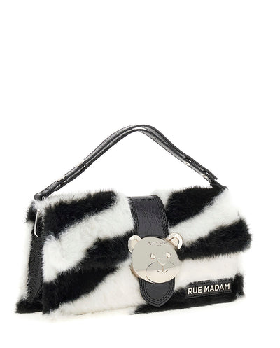 Bolso de mano Teddy It bag Alaska pelo zebra Rue Madam Paris