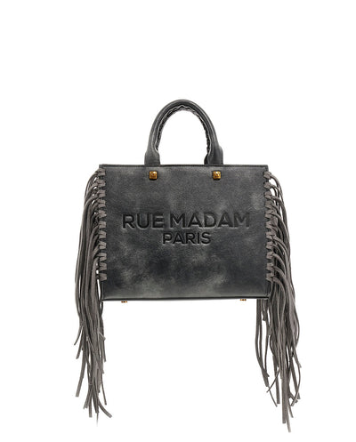 Bolso Mini Tote Texas negro vintage Rue Madam Paris