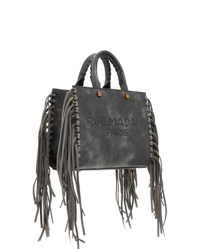 Bolso Mini Tote Texas negro vintage Rue Madam Paris