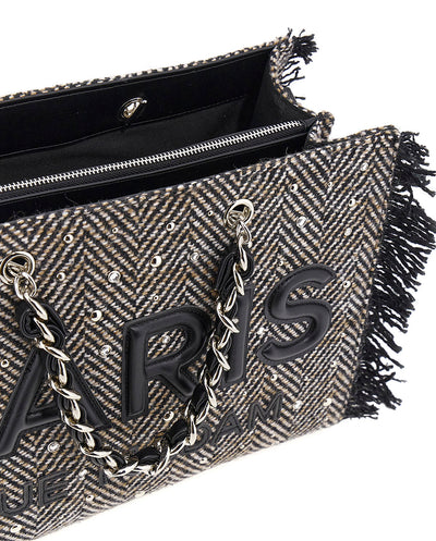 Bolso Tote Harris textura lana negra Rue Madam Paris