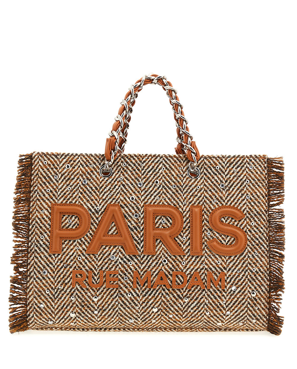 Bolso Tote Harris textura lana cognac Rue Madam Paris