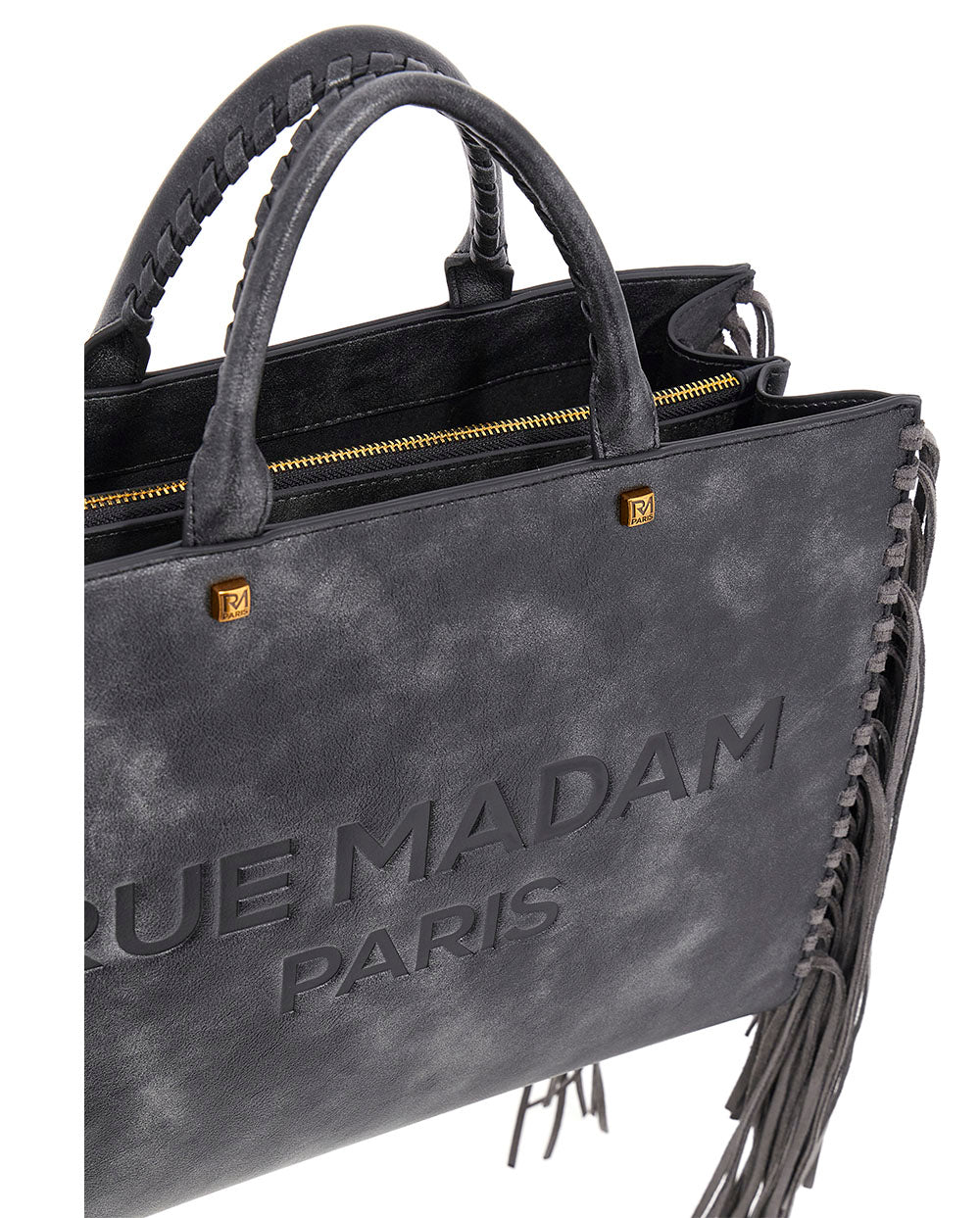 Bolso Tote Texas negro vintage Rue Madam Paris