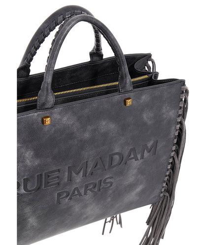 Bolso Tote Texas negro vintage Rue Madam Paris