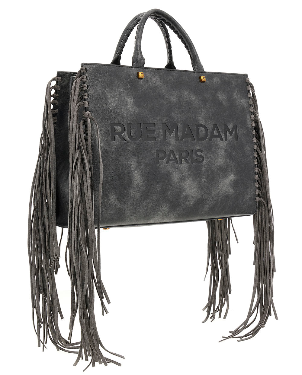 Bolso Tote Texas negro vintage Rue Madam Paris