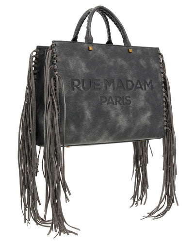 Bolso Tote Texas negro vintage Rue Madam Paris