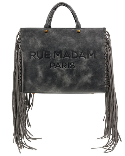 Bolso Tote Texas negro vintage Rue Madam Paris