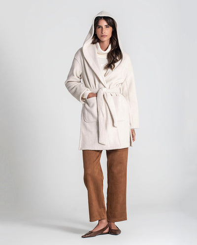 Chaquetón capucha crudo Rüga