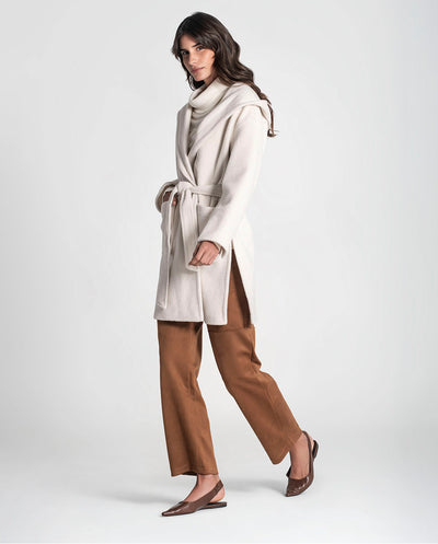 Chaquetón capucha crudo Rüga
