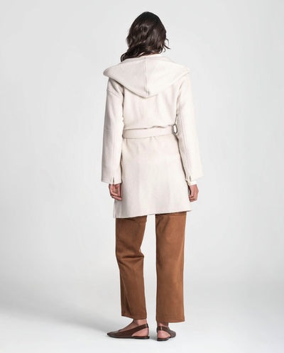 Chaquetón capucha crudo Rüga