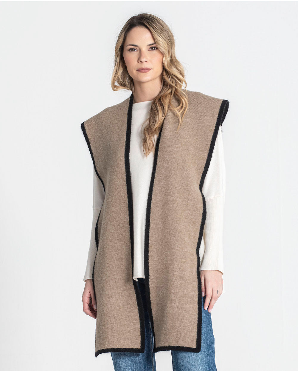 Bufanda capucha camel Rüga