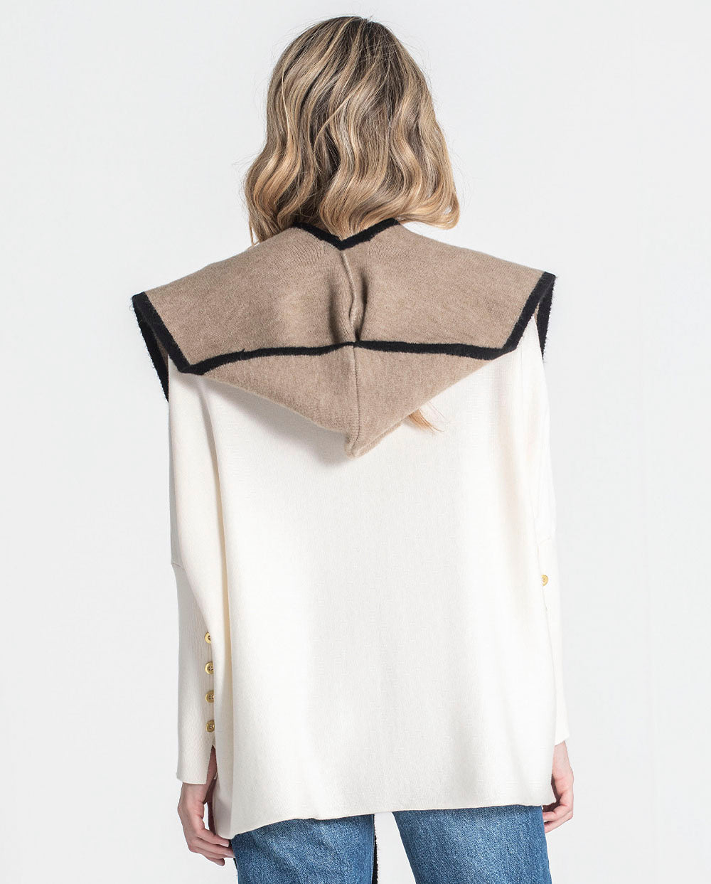 Bufanda capucha camel Rüga