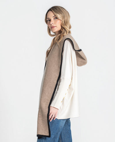 Bufanda capucha camel Rüga