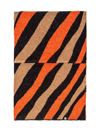 Bufanda animal print naranja Rüga