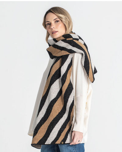 Bufanda animal print crudo Rüga