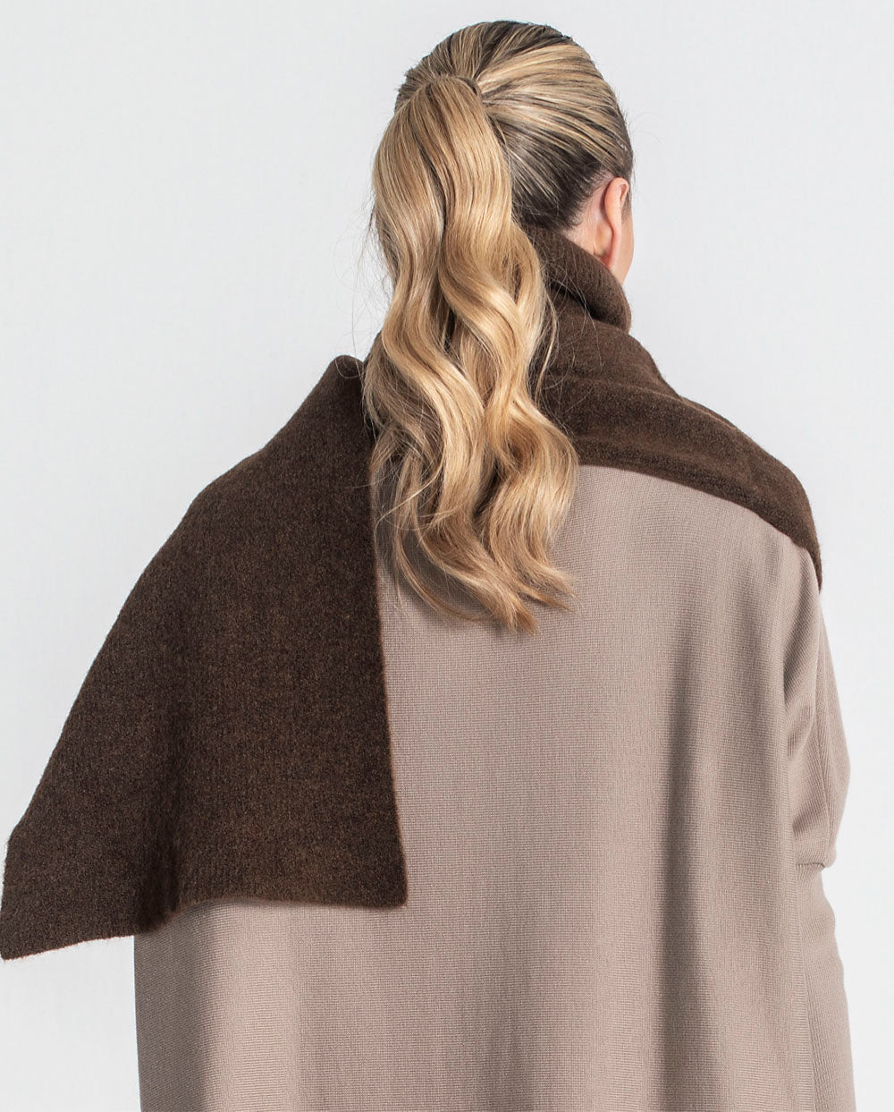 Bufanda cuello con cremallera marrón Rüga