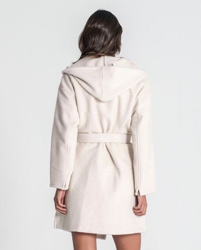 Chaquetón capucha crudo Rüga